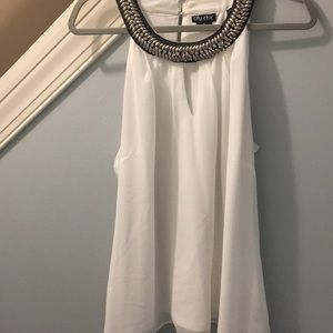 City Chic Plus Size Beaded Chiffon Top